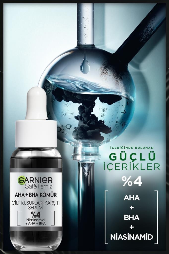 Garnier AHA+BHA Cilt Kusurları Karşıtı Serum %4 [Niasinamid + Peeling Etkili AHA+BHA] 30ML