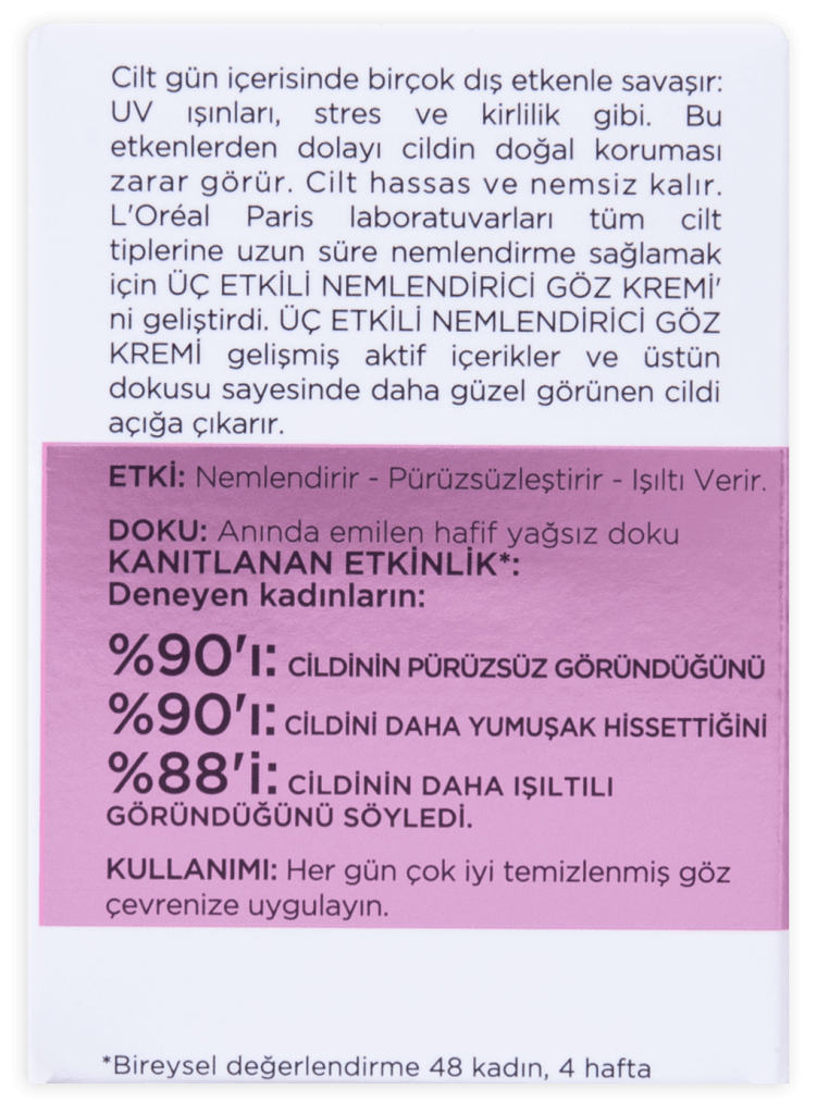 L'Oréal Paris 3 Etkili Göz Bakım Kremi 15ml