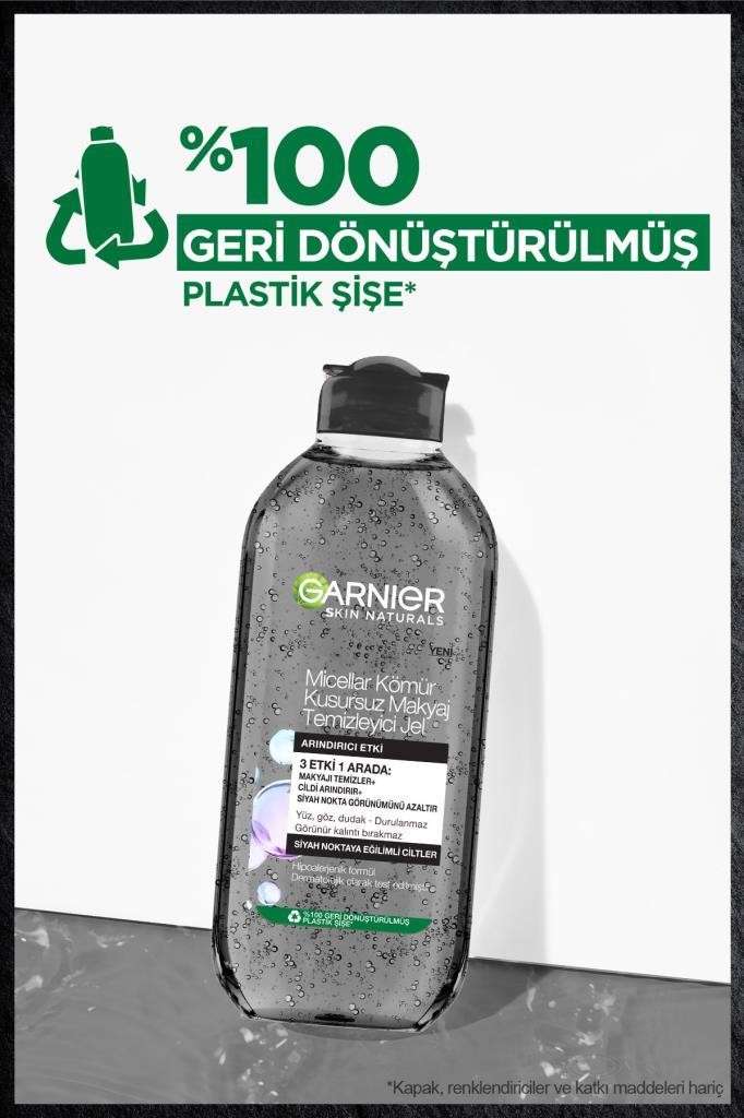 Garnier Micellar Kömür Kusursuz Makyaj Temizleyici Jel 400 ML