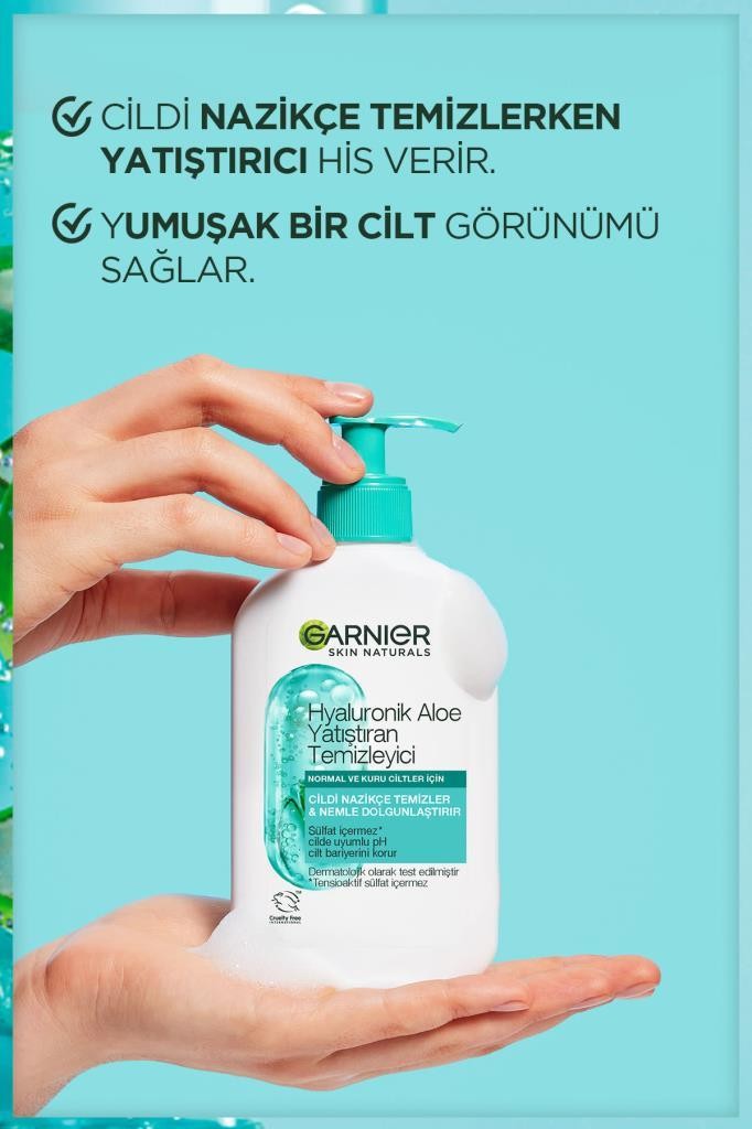 Hyaluronik Aloe Nemlendiren ve Yatıştıran Temizleyici 250 ML