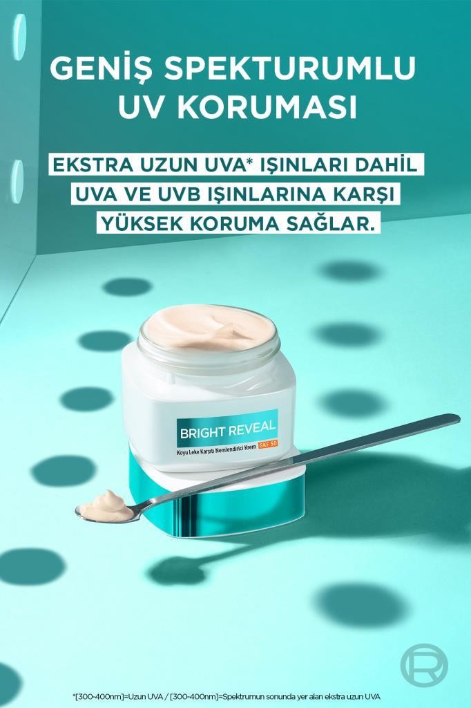 Bright Reveal Koyu Leke Karşıtı, Cilt Tonu Eşitleyici Spf50+ Nemlendirici Krem Niasinamid 50ml