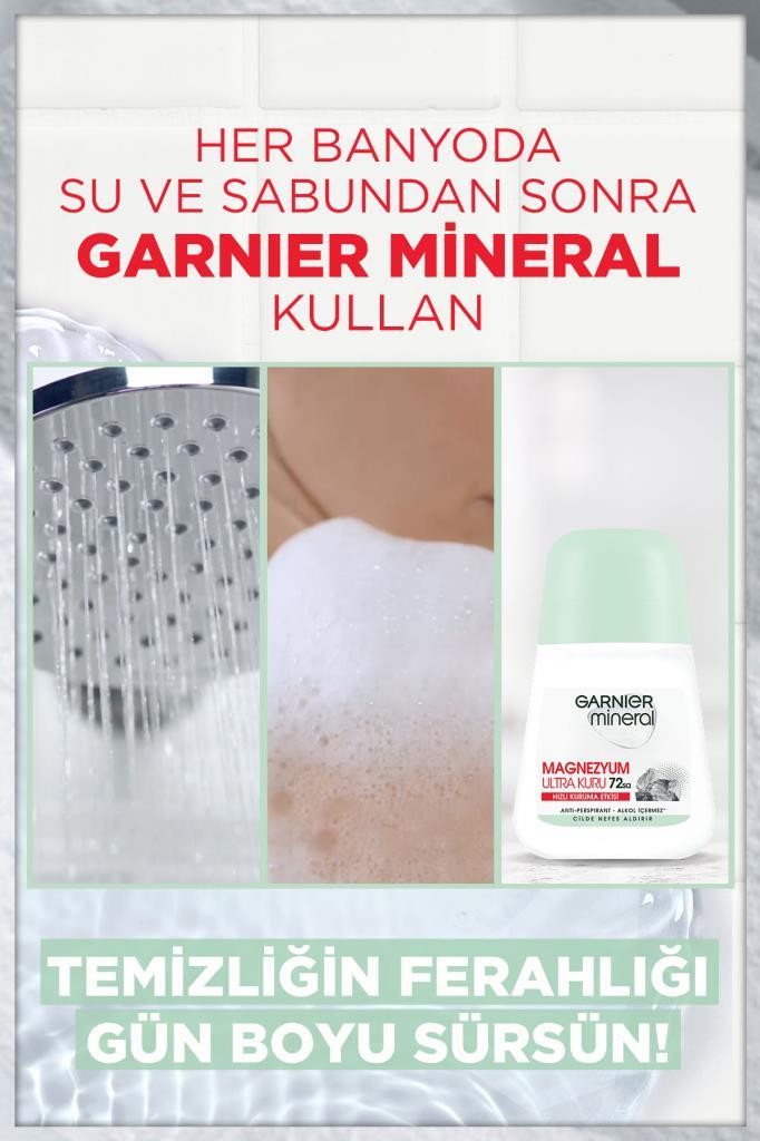 Garnier Mineral Magnezyum Ultra Kuru Roll-On Deodorant