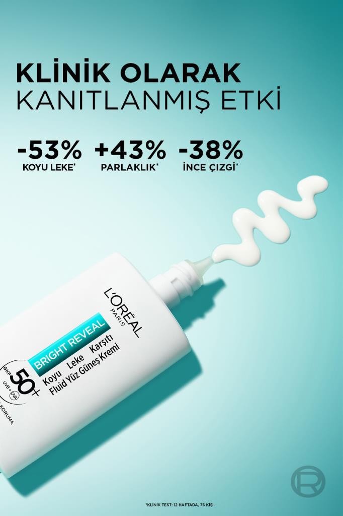 Bright Reveal Spf 50+ Koyu Leke Karşıtı Fluid Günlük Yüz Güneş Kremi 50ml