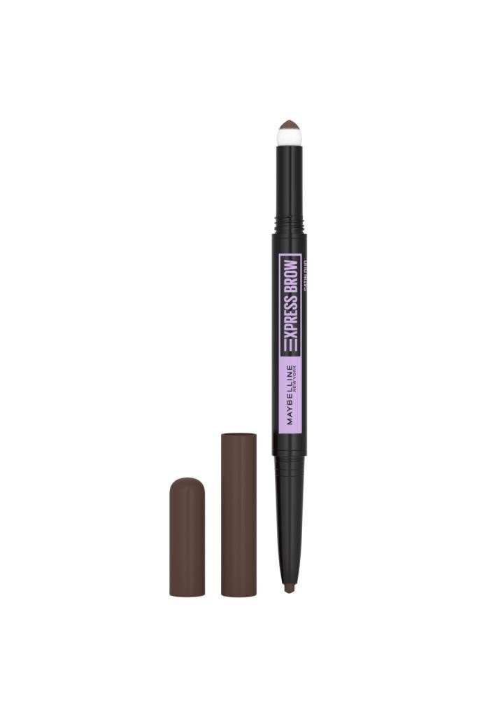 Maybelline New York Express Brow Satin Duo Çift Taraflı Kaş Kalemi -  04 Koyu Ton