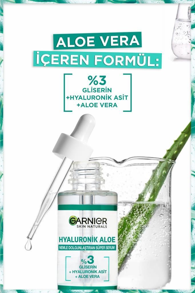 Hyaluronik Aloe Nemlendirici ve Dolgunlaştırıcı Süper Serum 30ML