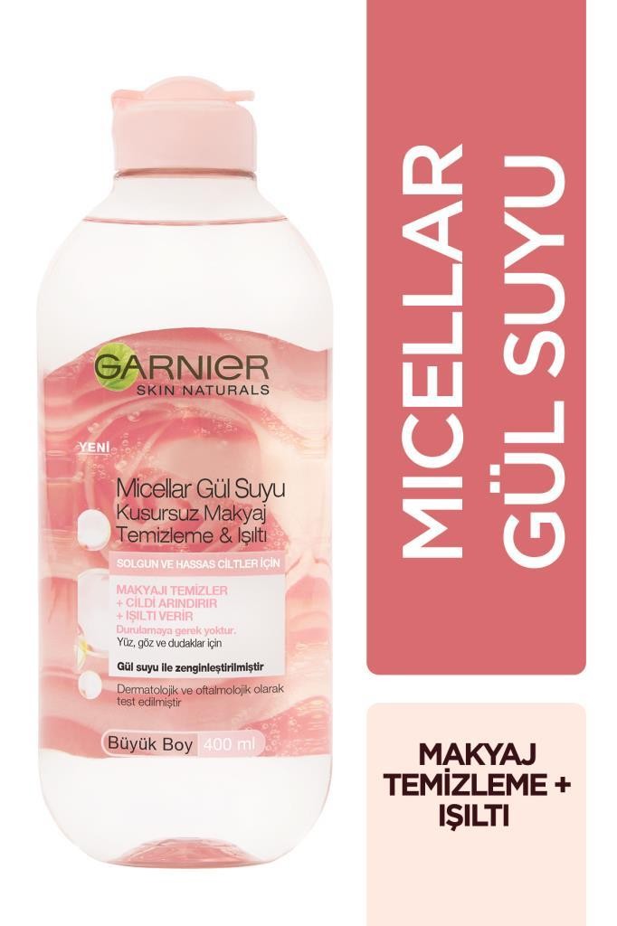 Garnier Micellar Gül Suyu Kusursuz Makyaj Temizleme & Işıltı 400ML