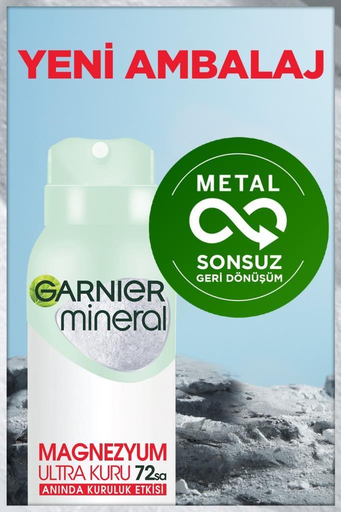 Garnier Mineral Magnezyum Ultra Kuru Sprey Deodorant