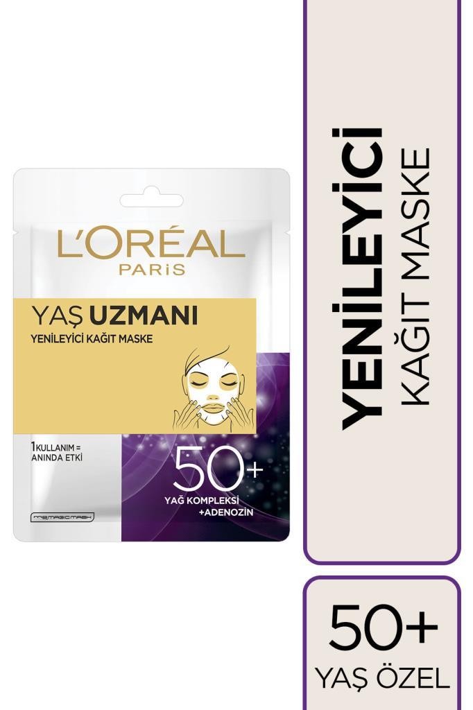 Yaş Uzmanı Yenileyici Kağıt Maske 50+