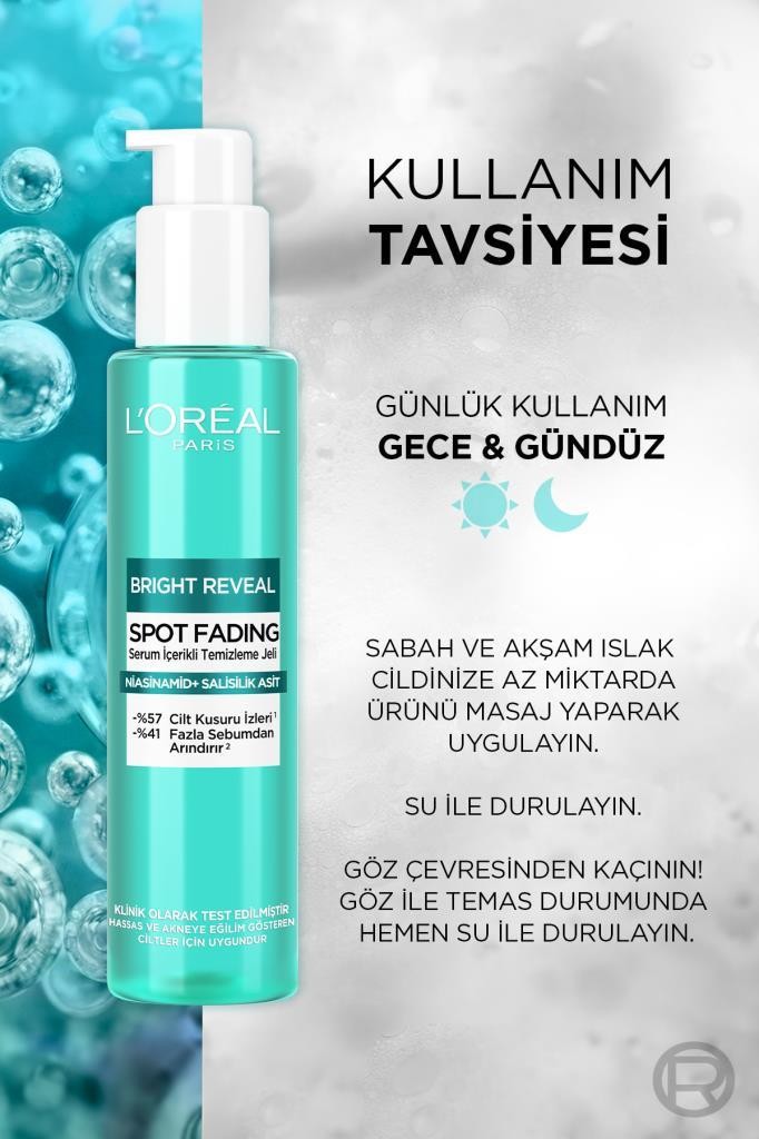 Bright Reveal Cilt Kusuru İzi Karşıtı, Serum İçerikli Temizleme Jeli Niasinamid+Salisilik Asit 150ml