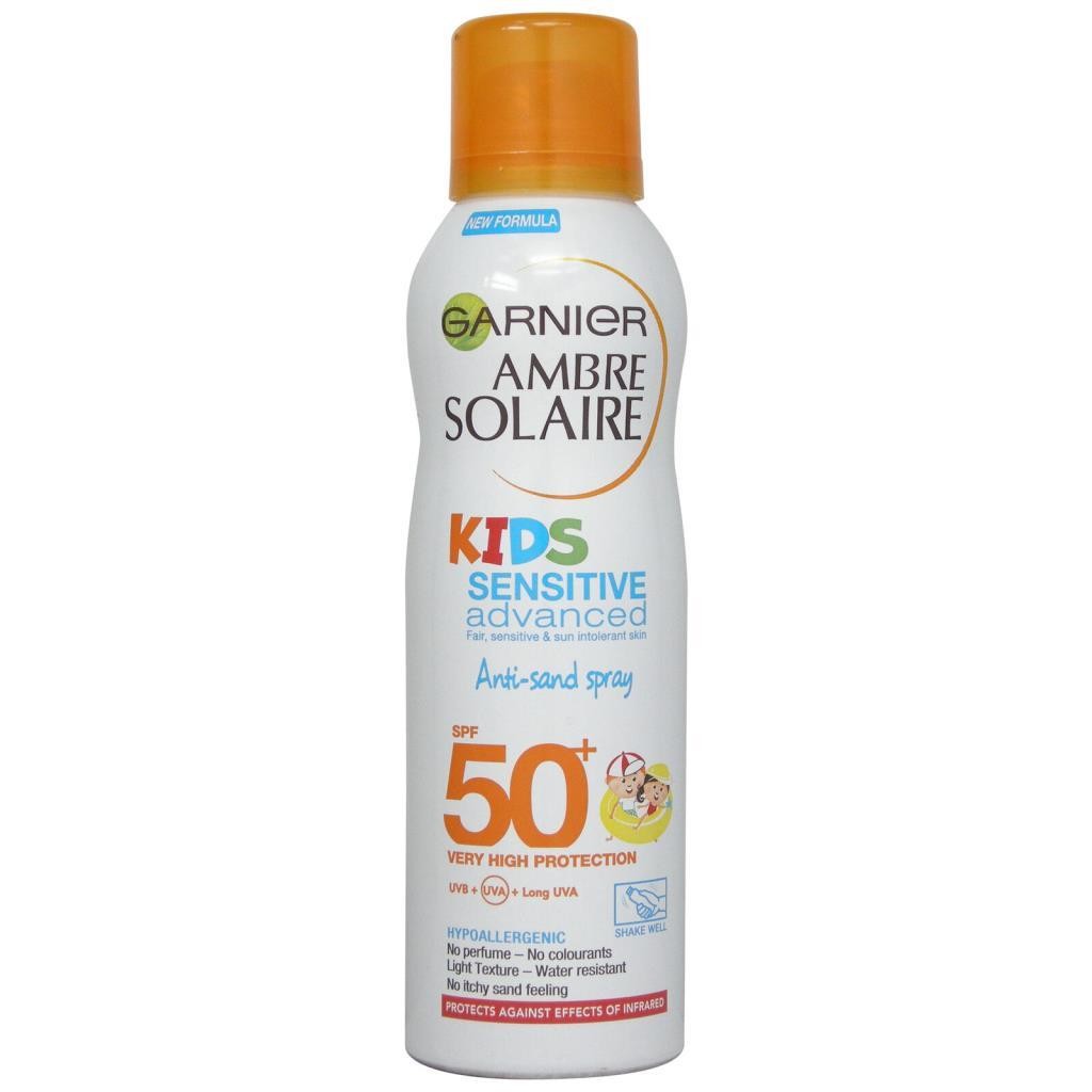 Garnier Ambre Solaire Resisto Kum Yapışmasını Önleyici Güneş Koruyucu Sprey GKF 50+  200ML