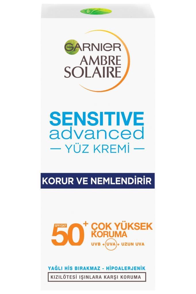 Ambre Solaire Sensitive Expert+ Güneşe Karşı Hassas Ciltler için SPF50+ Güneş Koruyucu Jel Krem 50ml