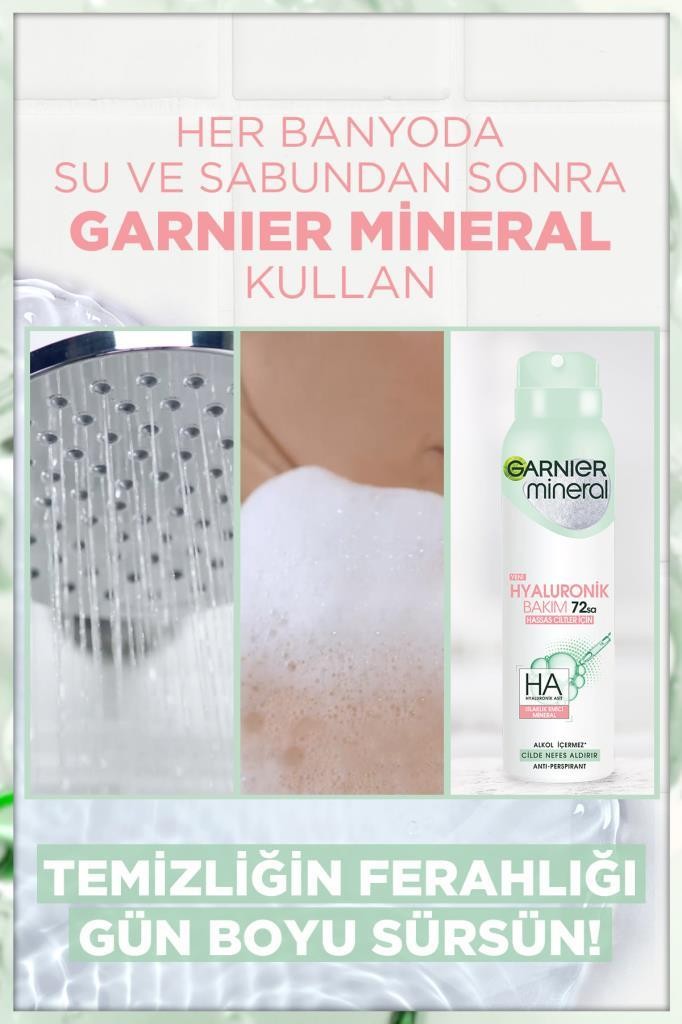 Mineral Hyaluronik Bakım Sprey Deodorant