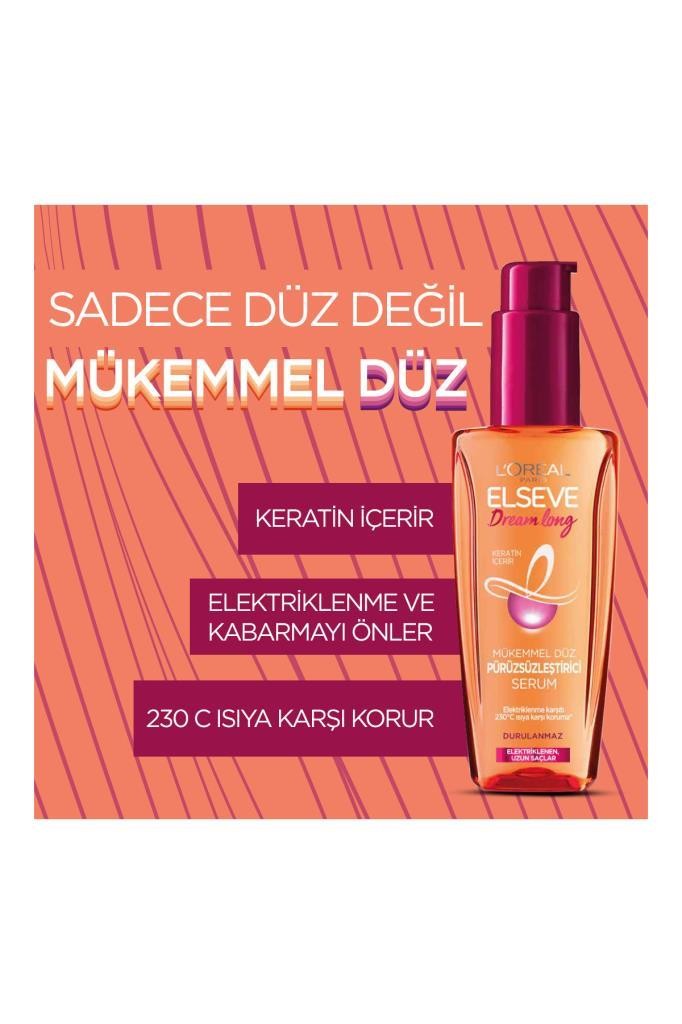 L'Oréal Paris Elseve Dream Long Mükemmel Düz Pürüzsüzleştirici Serum