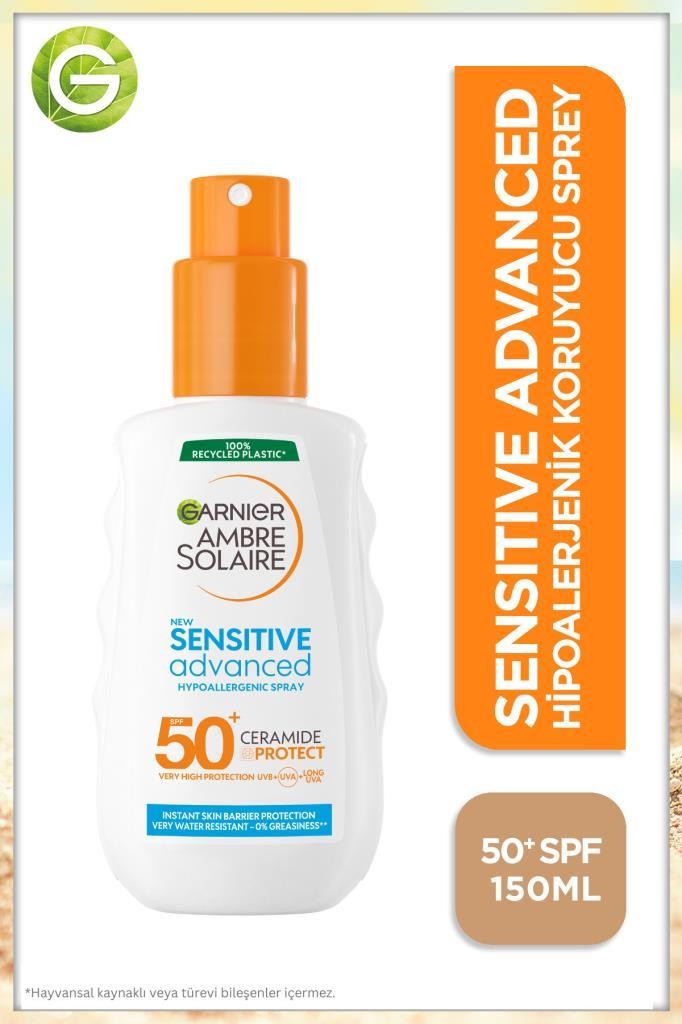 Ambre Solaire Sensitive Advanced Hipoalerjenik Güneş Koruyucu Sprey Spf50 150ml