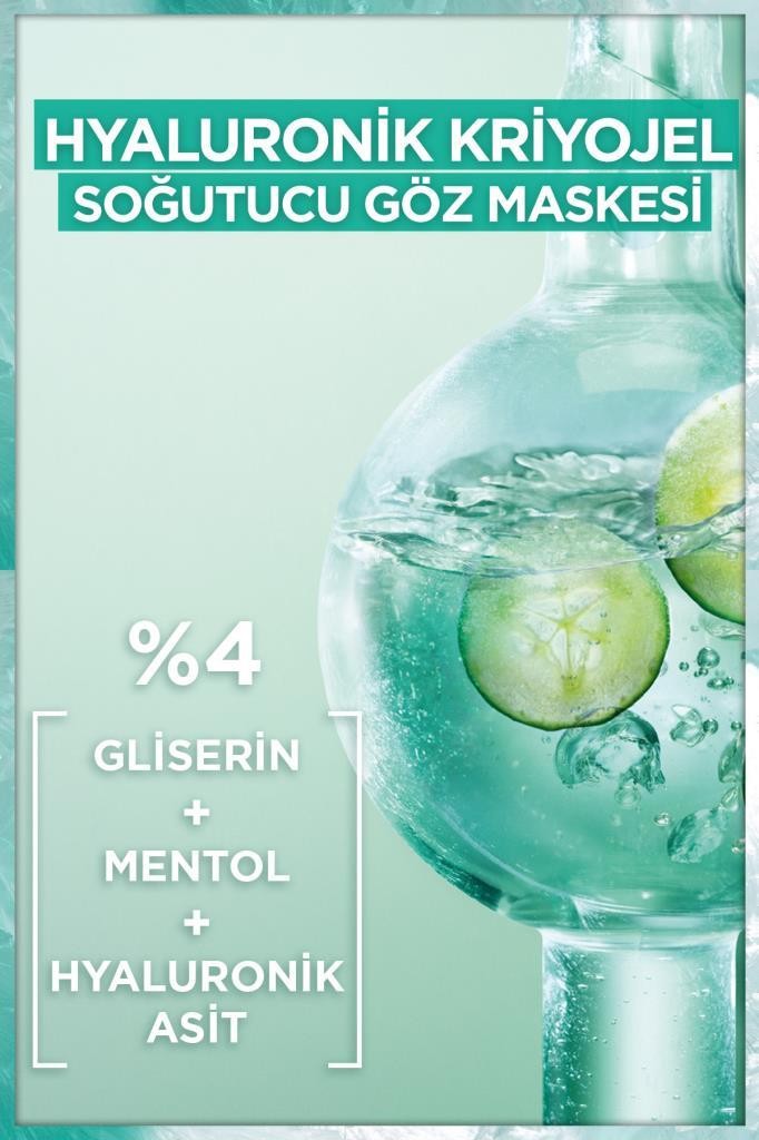 Hyaluronik Kriyojel Yorgunluk Karşıtı Soğutucu Göz Maskesi