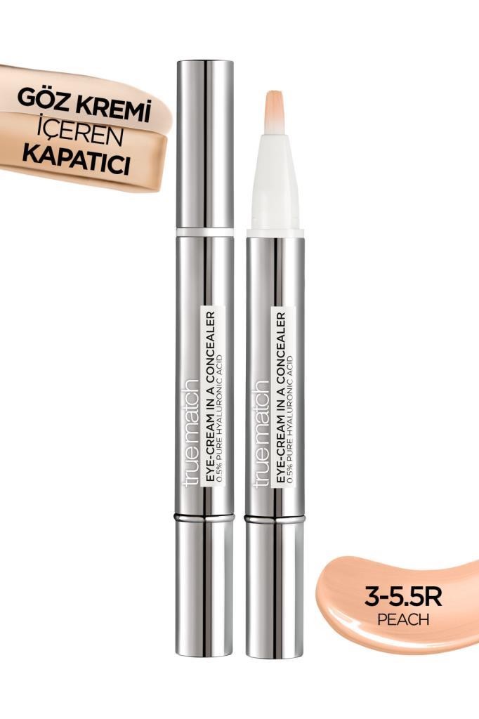 L'Oréal Paris True Match Göz Kremi İçeren Kapatıcı [ 2'si 1 Arada ] 3-5,5R