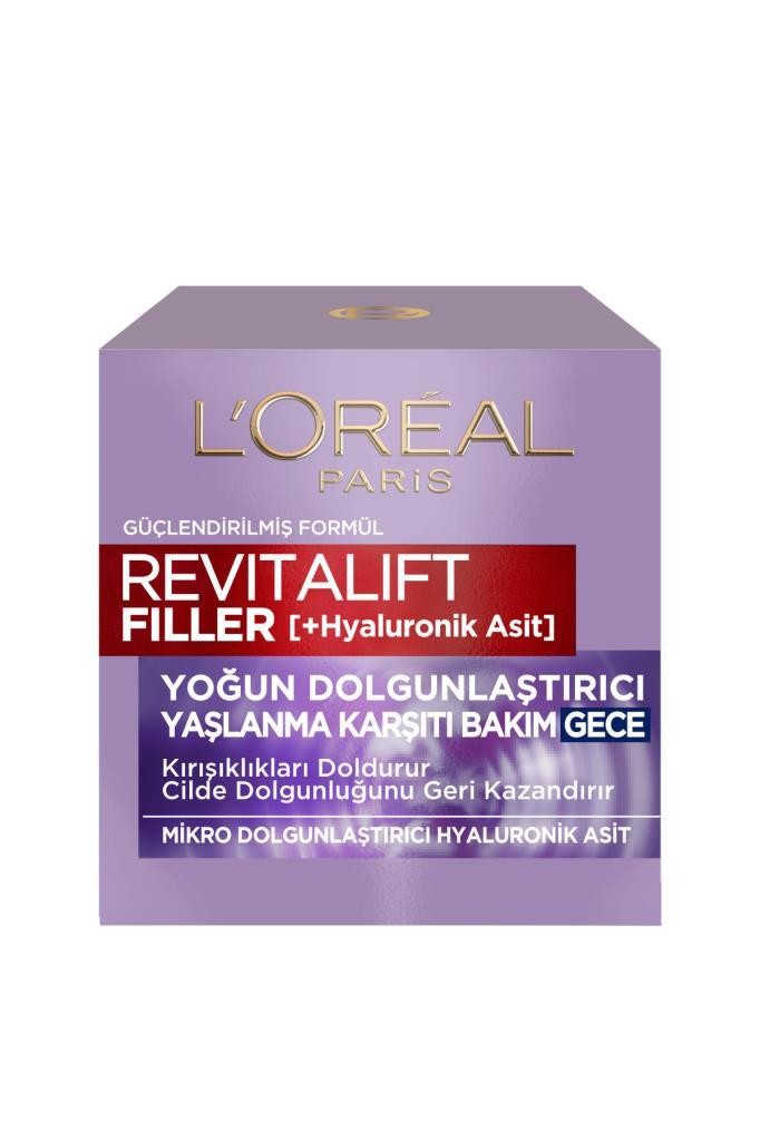 Revitalift Filler Yoğun Dolgunlaştırıcı Yaşlanma Karşıtı Gece Kremi 50ml - Hyaluronik Asit