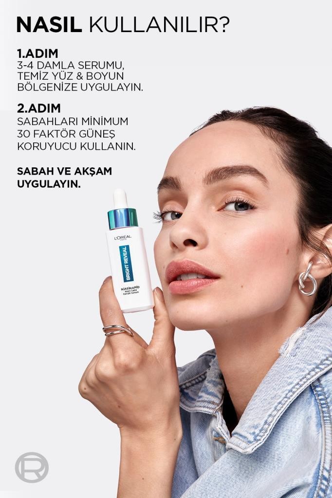 Bright Reveal Sivilce, Güneş, Yaşlanma Lekelerinde Etkili Koyu Leke Karşıtı Serum 10%Niasinamid 30ml