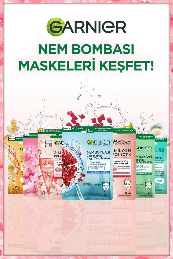 Garnier 1/2 Milyon Probiyotik Türevi İçeren Onarıcı Kağıt Göz Maskesi