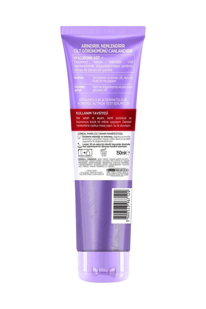 L'Oréal Paris Revitalift Filler Dolgunlaştırıcı Temizleme Jeli 150ml - Hyaluronik Asit