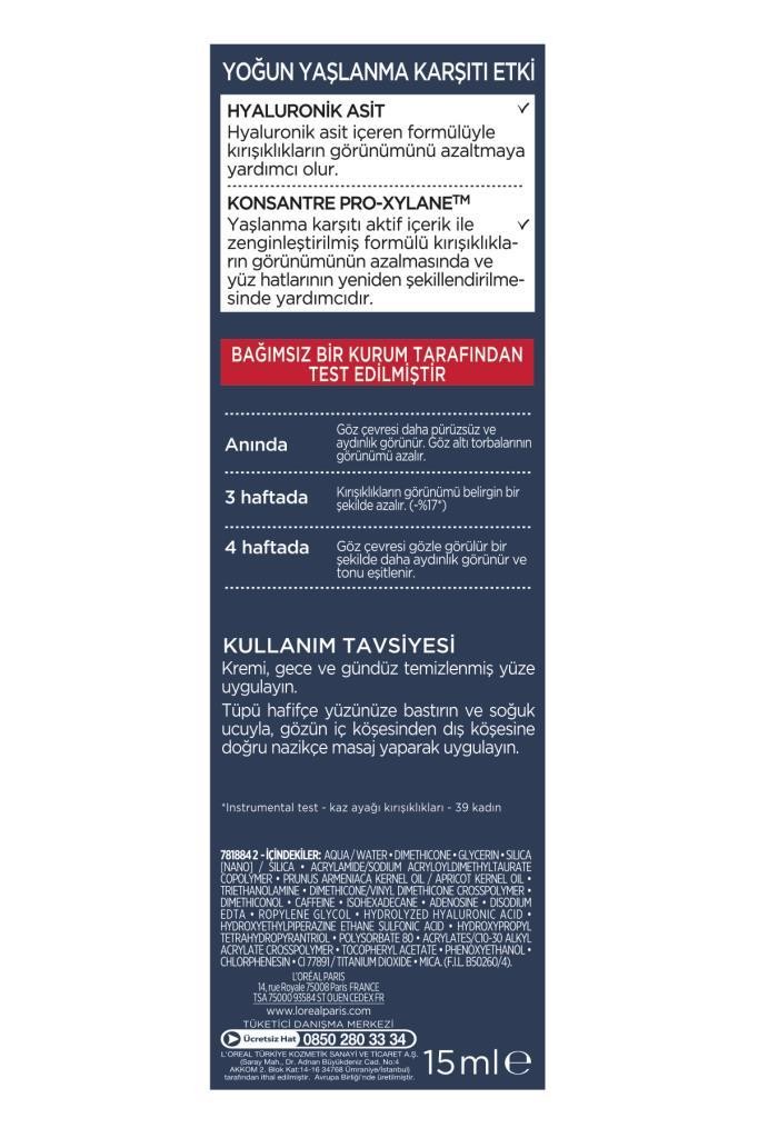 L'Oréal Paris Revitalift Lazer X3 Yaşlanma Karşıtı Göz Bakım Kremi