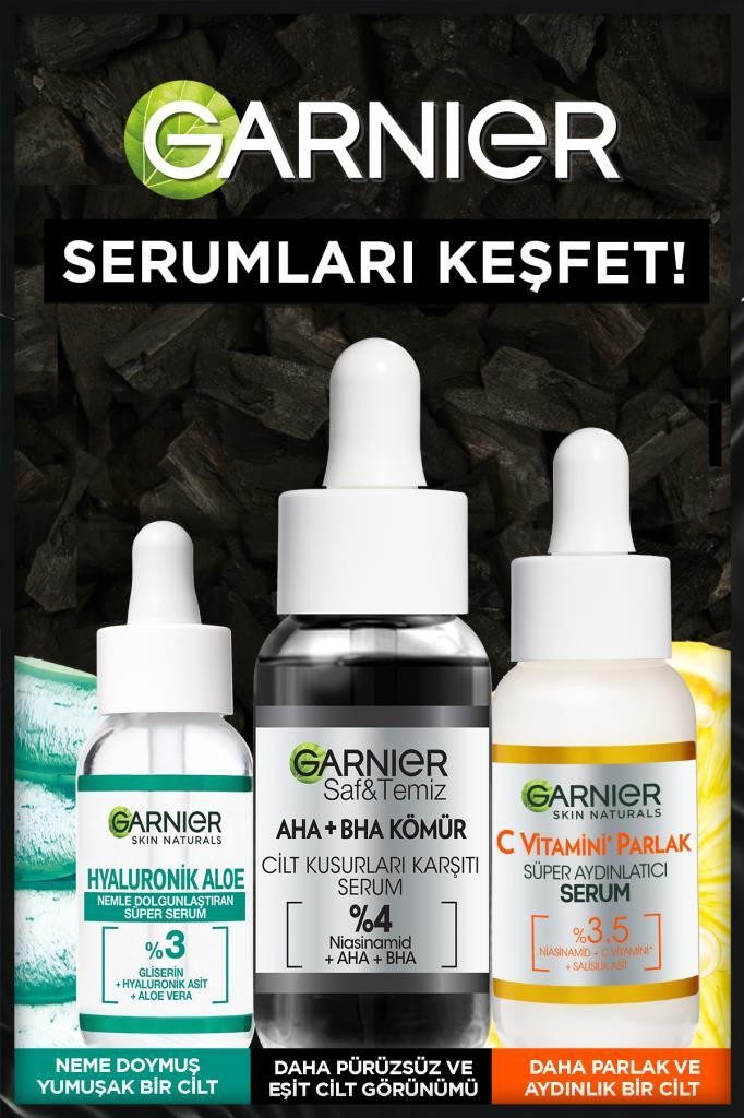 Garnier AHA+BHA Cilt Kusurları Karşıtı Serum %4 [Niasinamid + Peeling Etkili AHA+BHA] 30ML