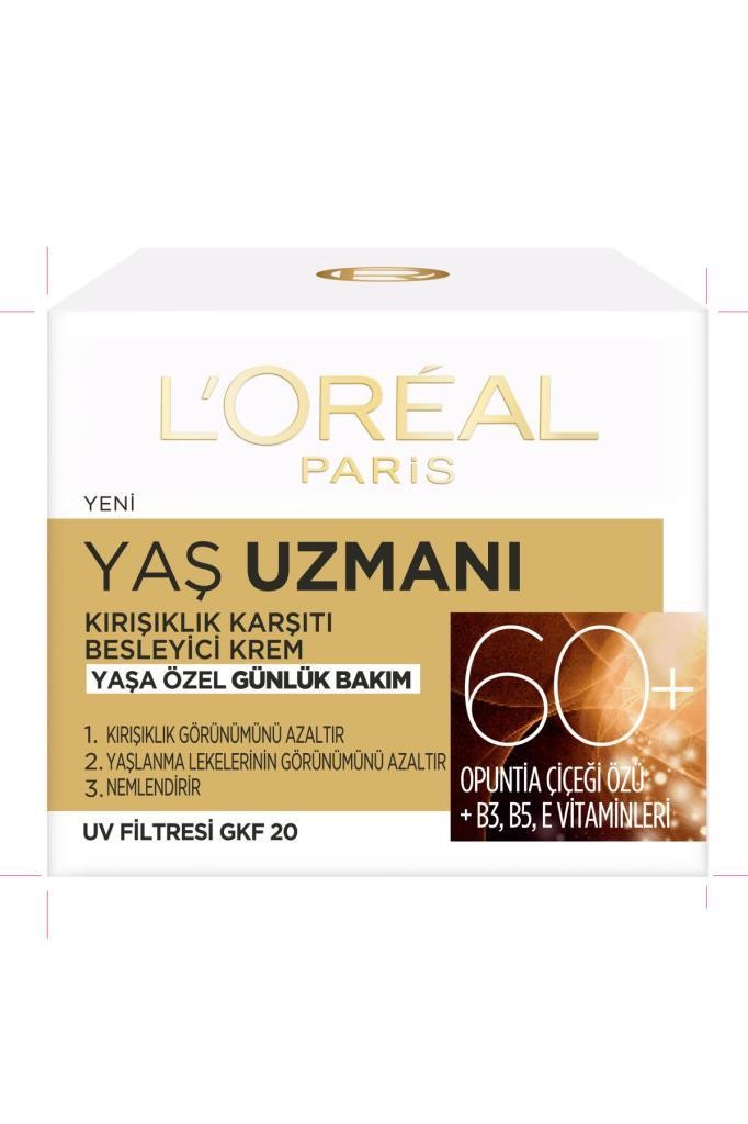 L'Oréal Paris Yaş Uzmanı 60+ Kırışıklık Karşıtı Besleyici Krem