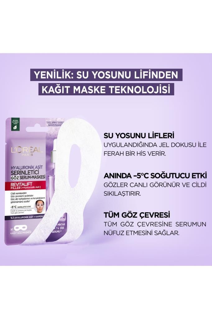 L'Oréal Paris Revitalift Filler Serinletici Göz Serum-Maskesi