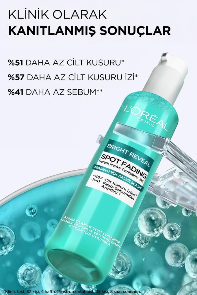 Bright Reveal Cilt Kusuru İzi Karşıtı, Serum İçerikli Temizleme Jeli Niasinamid+Salisilik Asit 150ml