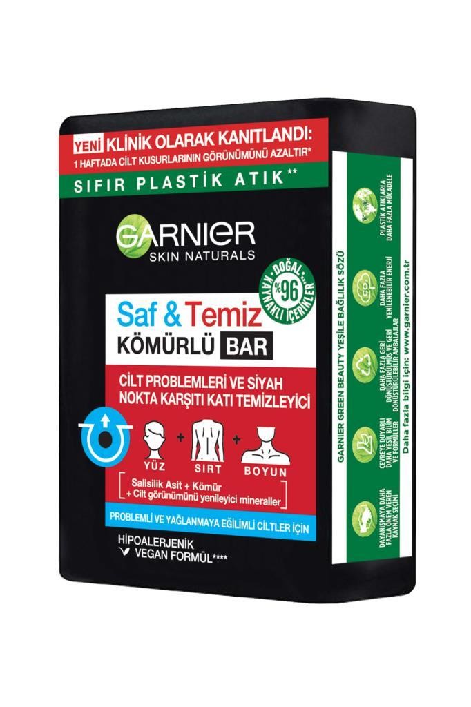 Garnier Saf & Temiz Siyah Nokta Karşıtı Kömürlü Bar