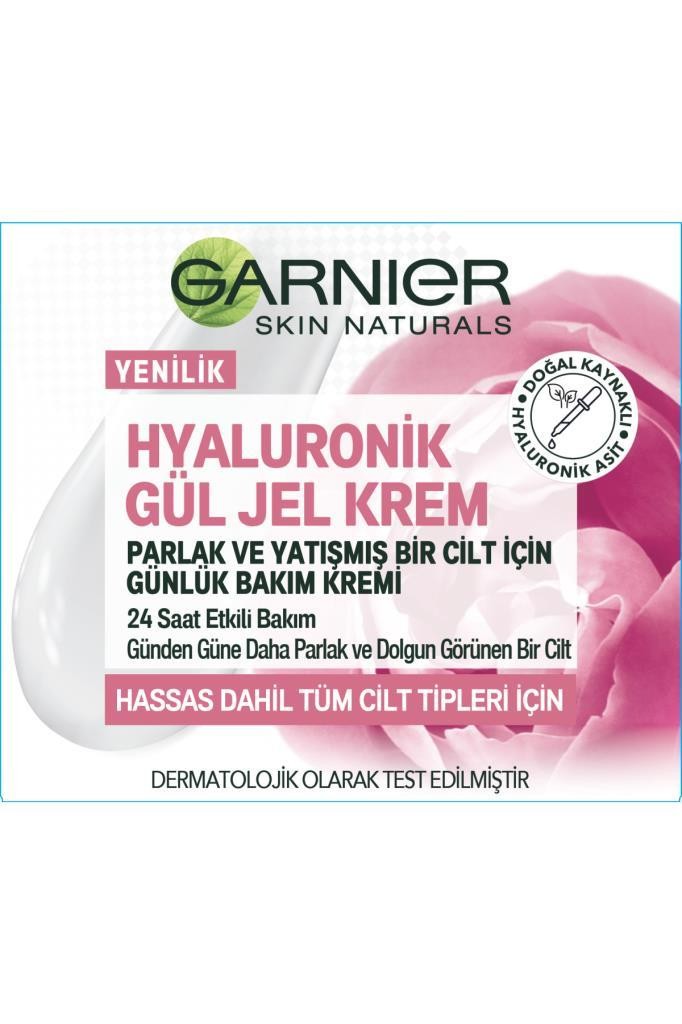 Garnier Hyaluronik Gül Jel-Krem - Parlak ve Yatışmış Bir Cilt İçin Günlük Bakım Kremi