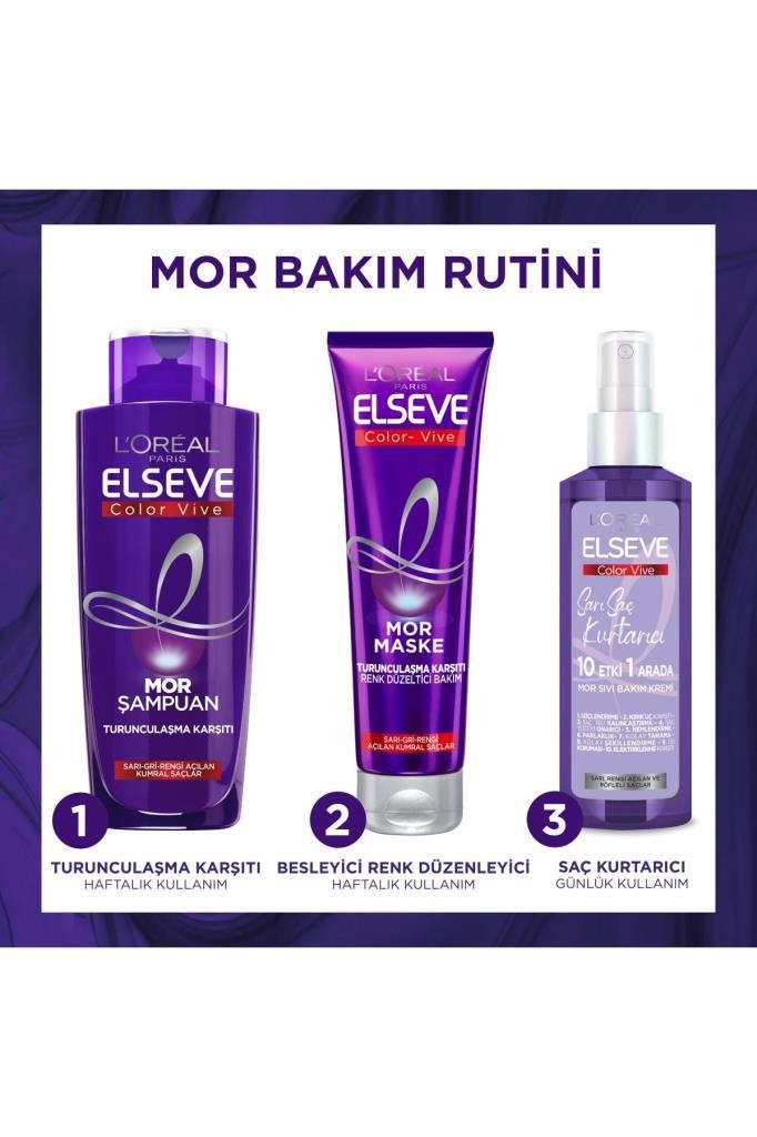 Elseve Sarı Saç Kurtarıcı Mor Sıvı Bakım Kremi