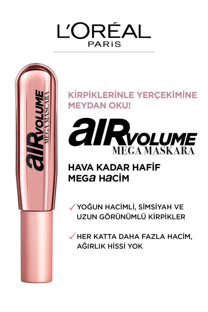 Air Volume Mega Hacim Veren Maskara – Siyah