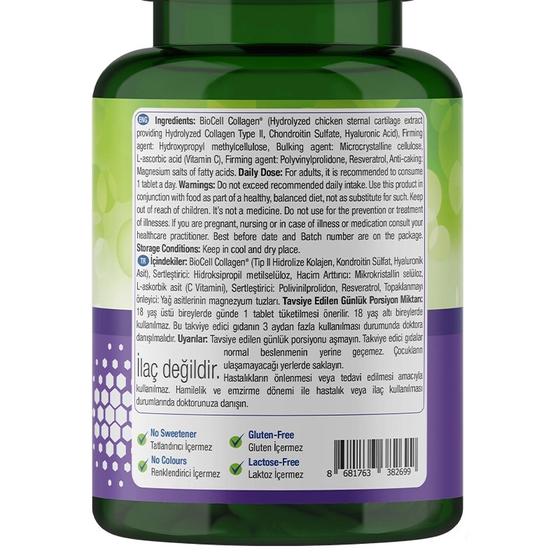 Nature's Supreme BioCell Collagen Hyaluronic Acid 30 Tablet