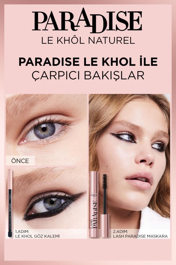 Kahverengi Göz Kalemi - L'Oréal Paris Paradise Le Khol Göz Kalemi 102 Pure Espresso