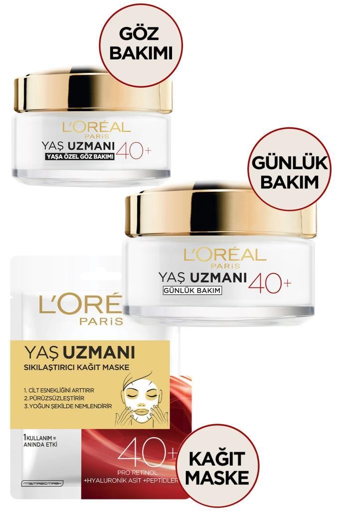 L'Oréal Paris Yaş Uzmanı 40+ Kırışıklık Karşıtı Sıkılaştırıcı Göz Kremi 15 ml