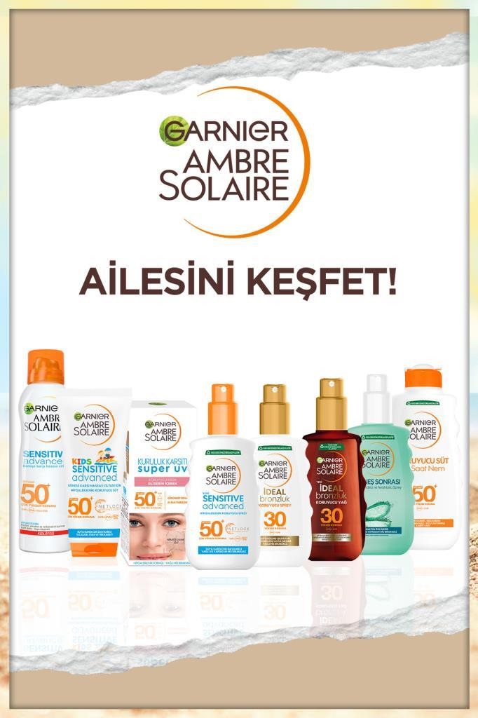 Garnier Ambre Solaire Sensitive Advanced Hipoalerjenik Güneş Koruyucu Süt SPF50+ 175ML