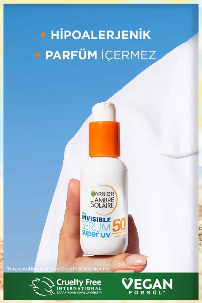 Garnier Ambre Solaire Invisible Serum Super UV Günlük Güneş Koruyucu Serum