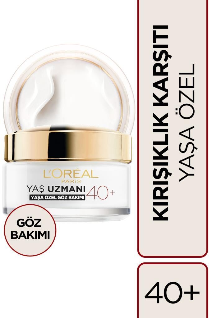 L'Oréal Paris Yaş Uzmanı 40+ Kırışıklık Karşıtı Sıkılaştırıcı Göz Kremi 15 ml