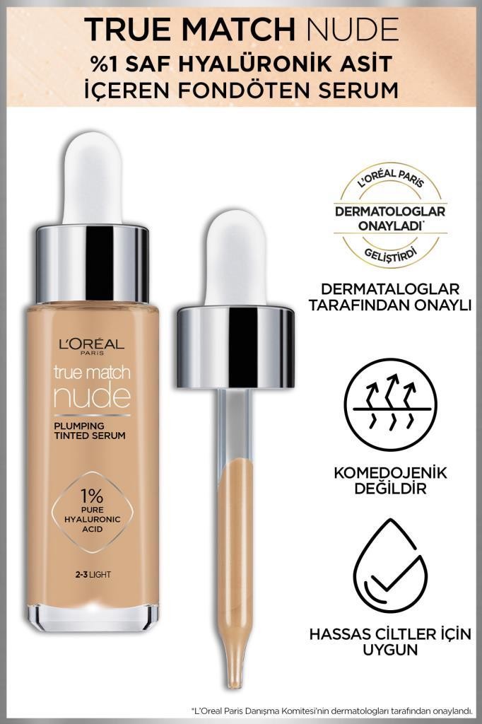 True Match Nude Fondöten Serum 2-3 Light