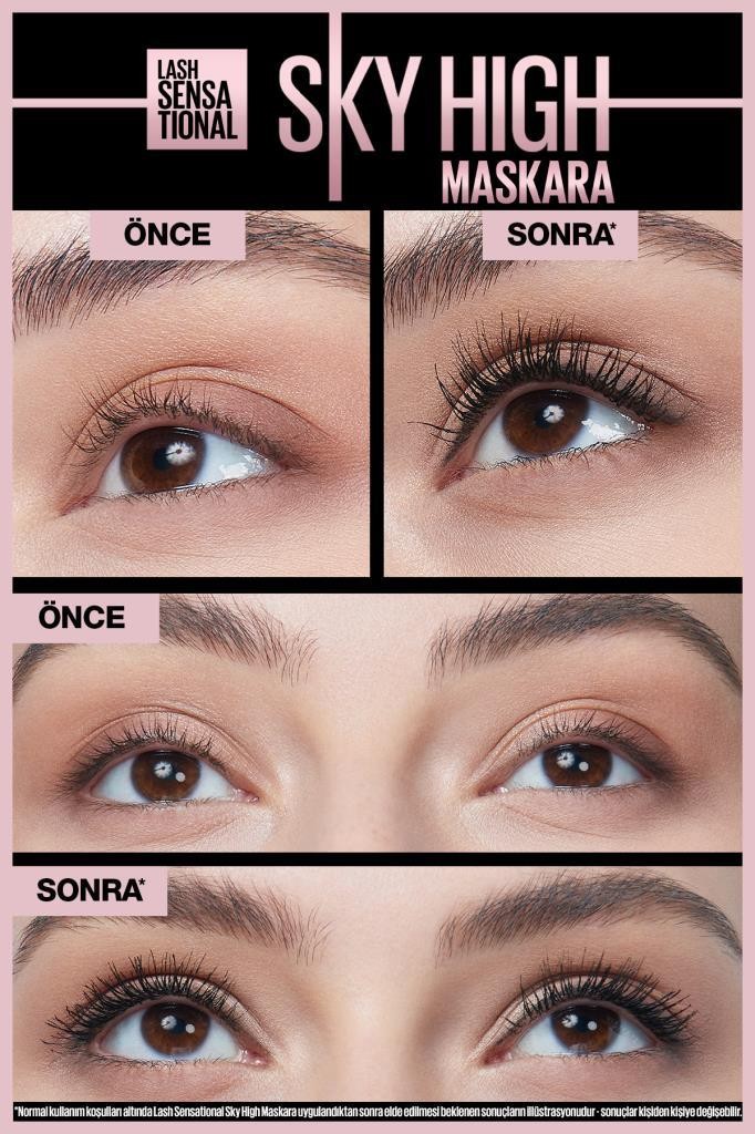 Maybelline New York Lash Sensational Sky High Suya Dayanıklı Waterproof Maskara