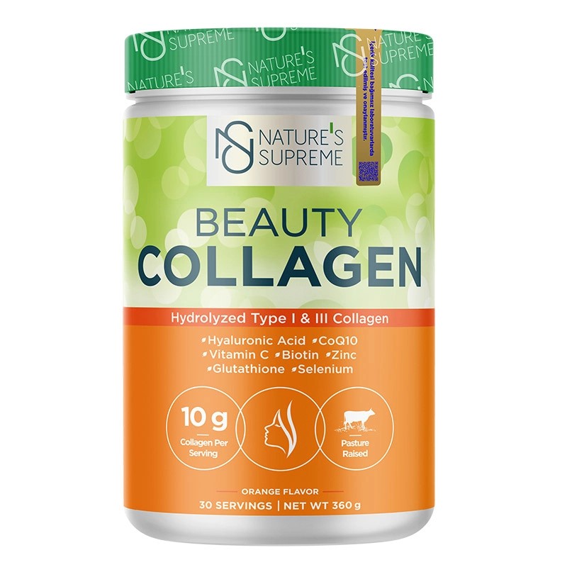 Nature's Supreme Beauty Collagen Powder 360 Gr Portakal