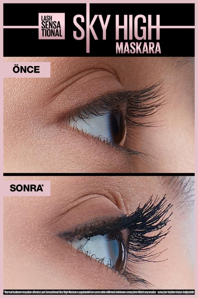 Maybelline New York Lash Sensational Sky High Suya Dayanıklı Waterproof Maskara