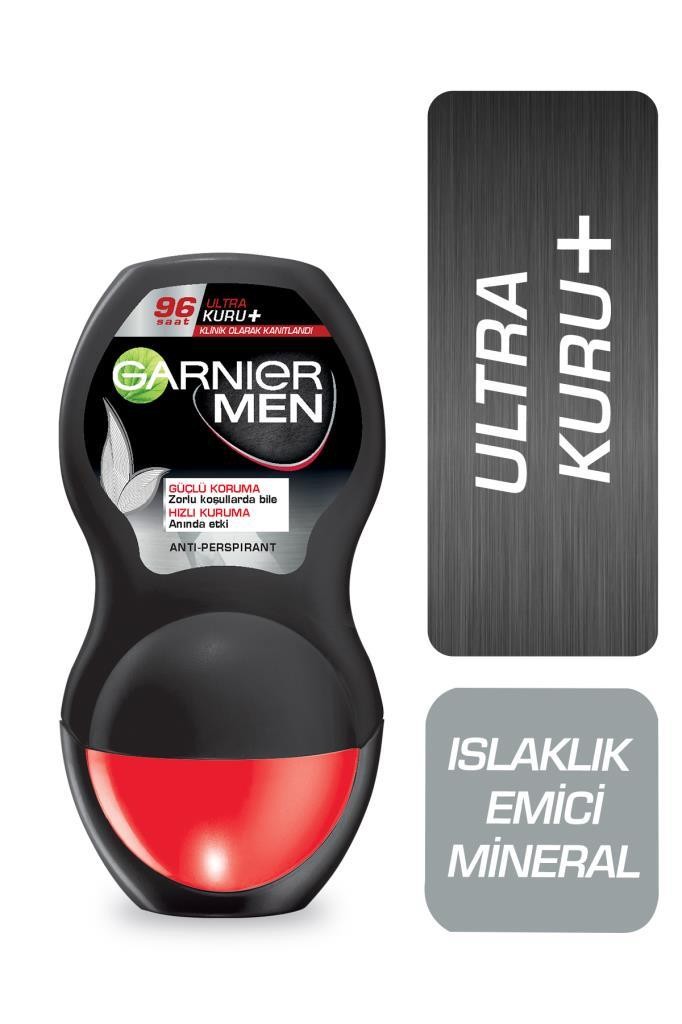 Garnier Men Ultra Kuru+ Erkek Roll On Deodorant 3600542342414