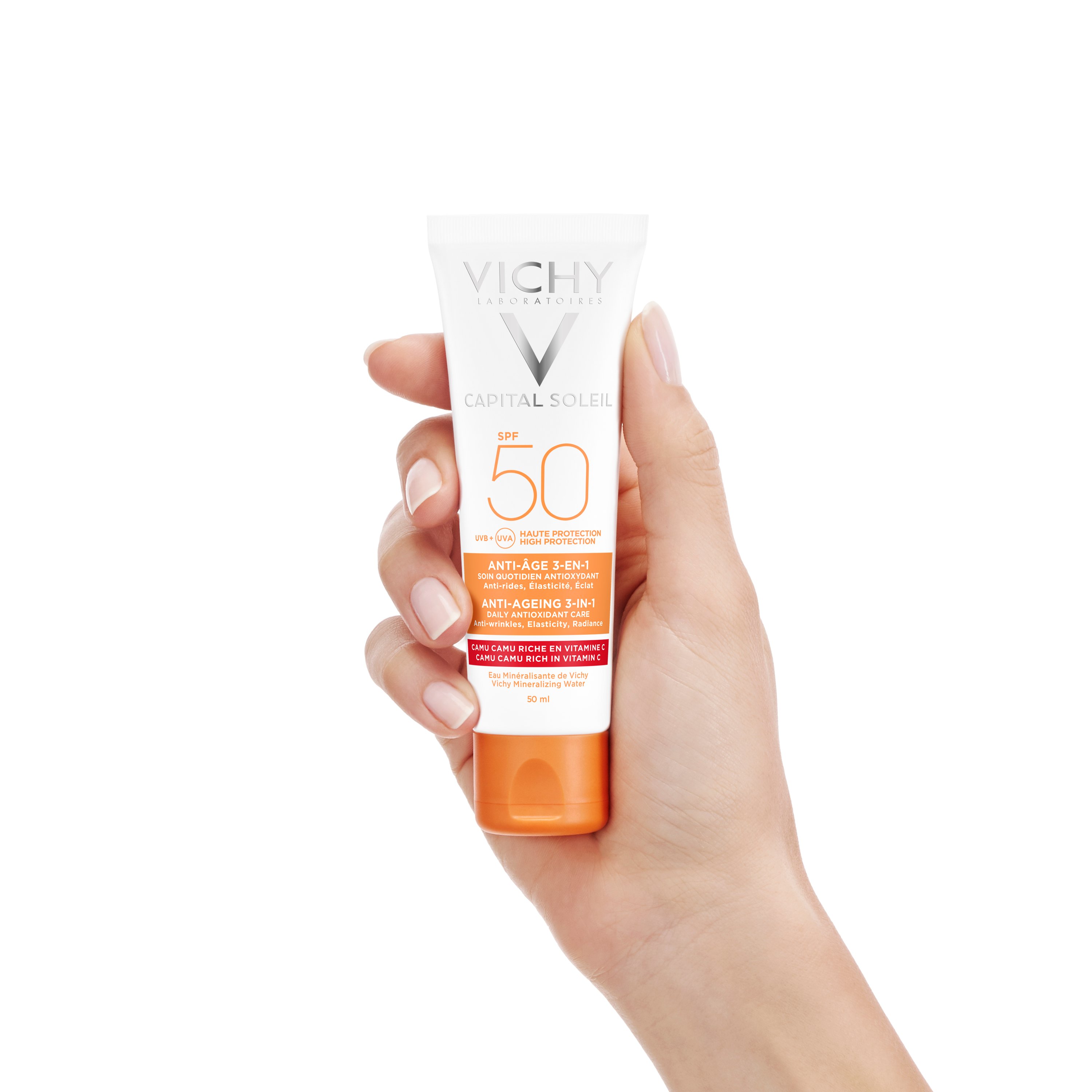 Vichy Capital Soleil - Yaşlanma Karşıtı Çok Yüksek Korumalı Yüz Kremi SPF 50