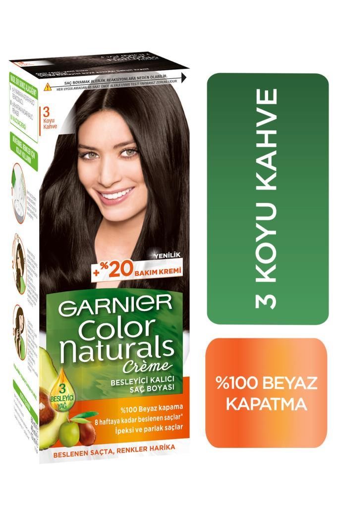 Color Naturals Saç Boyası 3 Koyu Kahve