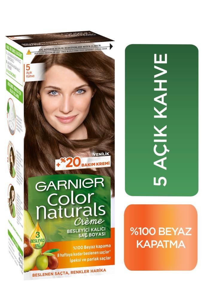 Color Naturals Saç Boyası 5 Açık Kahve