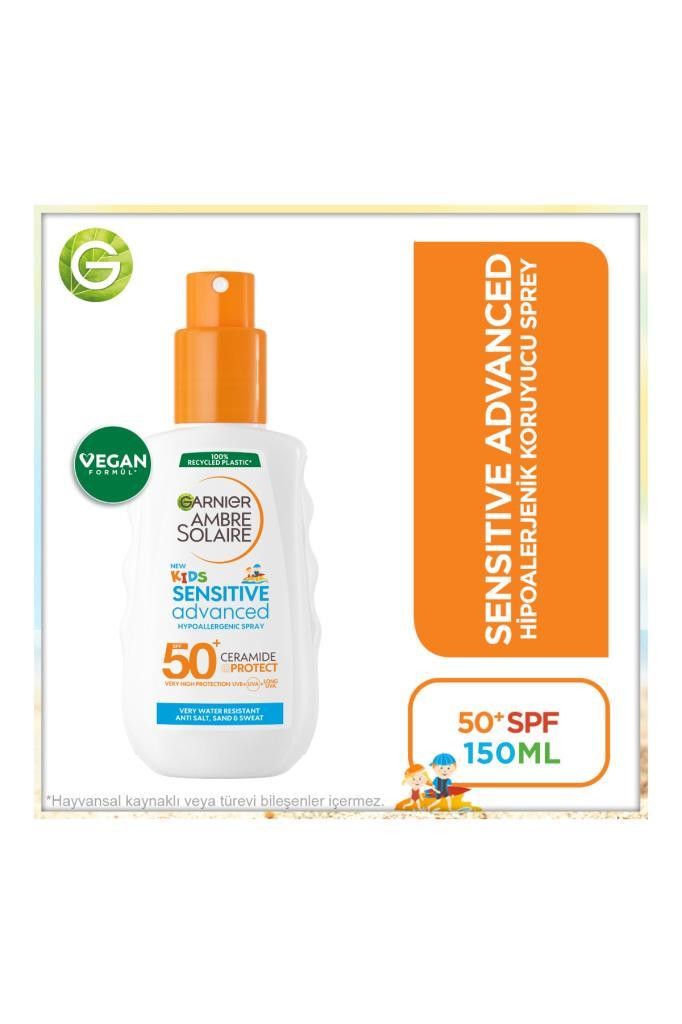 Garnier Ambre Solaire Sensitive Advanced Çocuk Hipoalerjenik Güneş Koruyucu Sprey SPF50+ 150ML