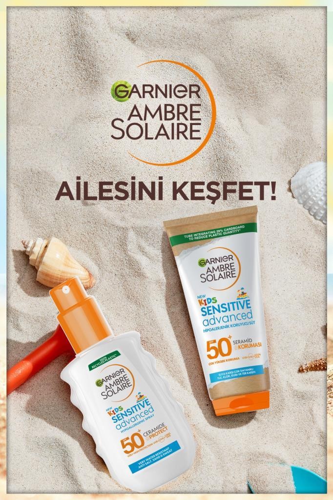 Garnier Ambre Solaire Sensitive Advanced Çocuk Hipoalerjenik Güneş Koruyucu Sprey SPF50+ 150ML