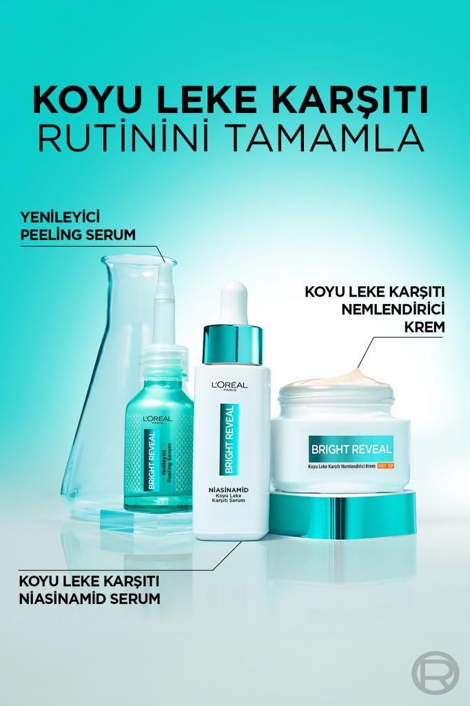 Bright Reveal Sivilce, Güneş, Yaşlanma Lekelerinde Etkili Koyu Leke Karşıtı Serum 10%Niasinamid 30ml